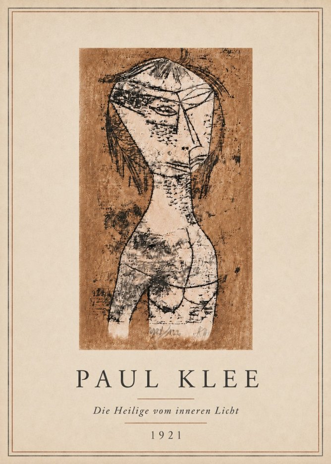 Paul Klee Die Heilige Vom Inneren Licht I No5 - Affiche