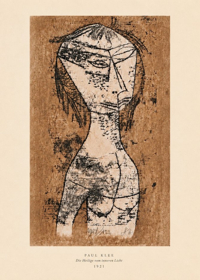 Paul Klee Die Heilige Vom Inneren Licht I No6 - Affiche