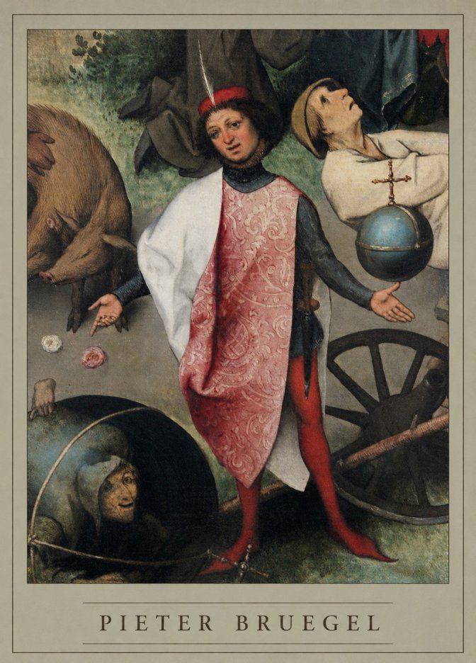 Pieter Bruegel Netherlandish Proverbs II No4 - Affiche