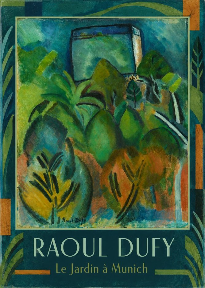 Raoul Dufy Le Jardin À Munich No1 - Affiche