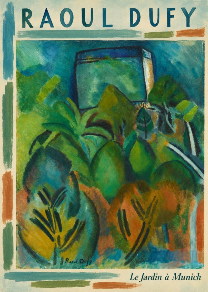 Raoul Dufy Le Jardin À Munich No5 - Affiche