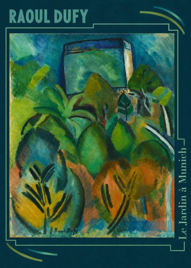 Raoul Dufy Le Jardin À Munich No6 - Affiche