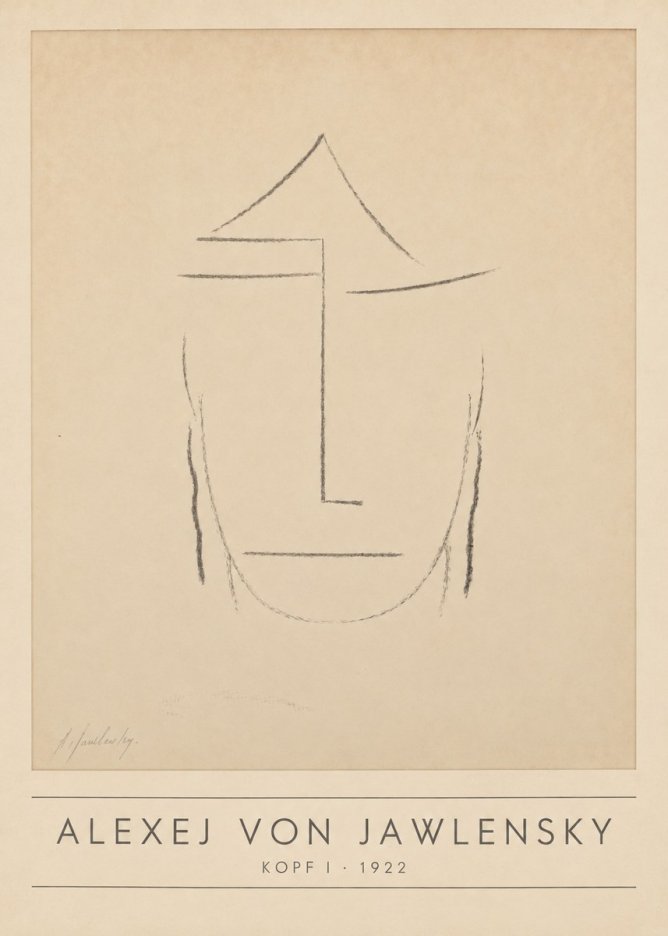 Alexej von Jawlensky Kopf I No1 - Affiche