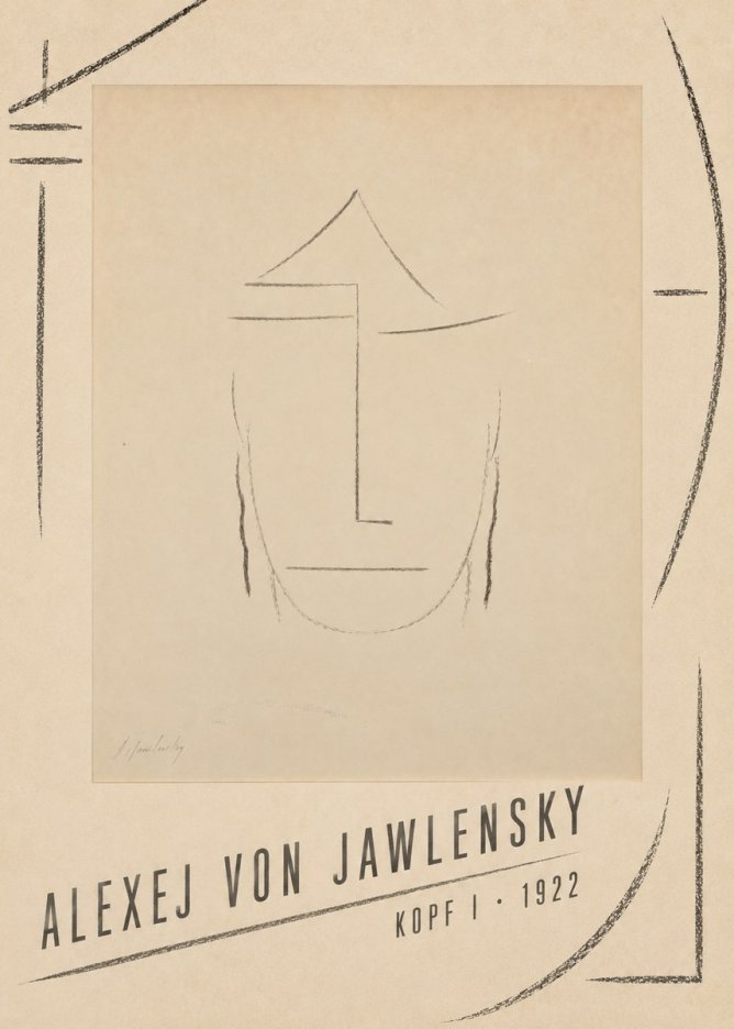 Alexej von Jawlensky Kopf I No4 - Affiche