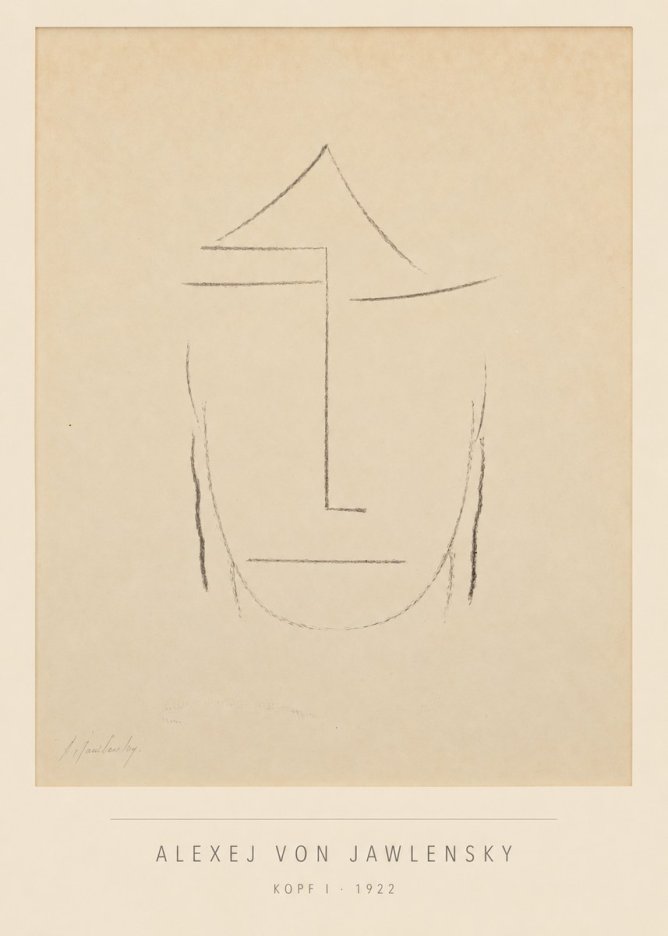 Alexej von Jawlensky Kopf I No5 - Affiche