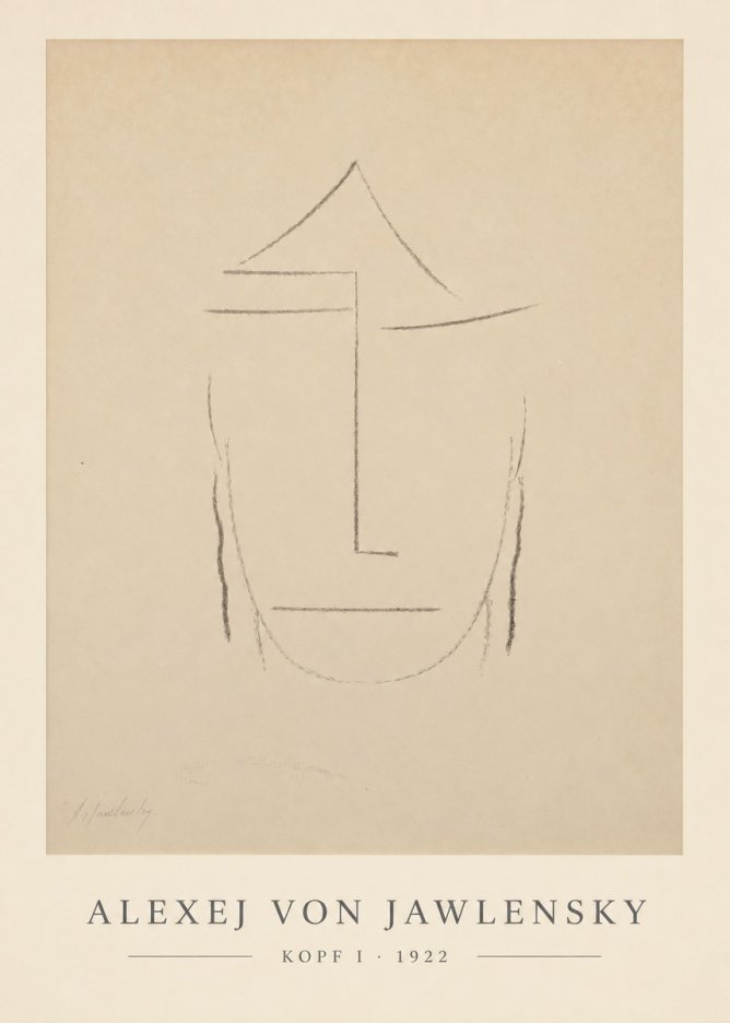 Alexej von Jawlensky Kopf I No6 - Affiche