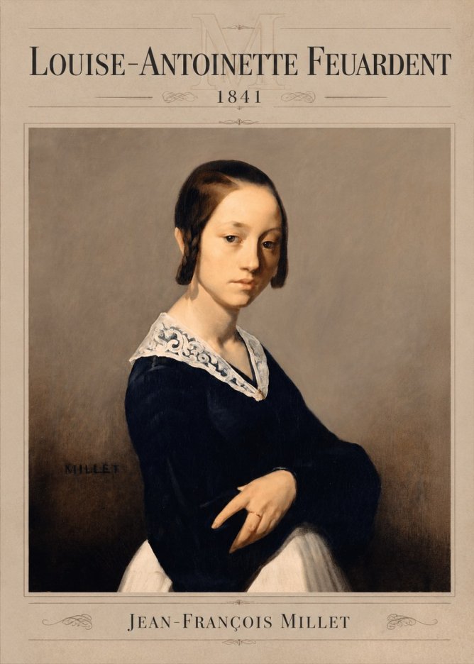 Jean-François Millet Louise-antoinette Feuardent No3 - Affiche