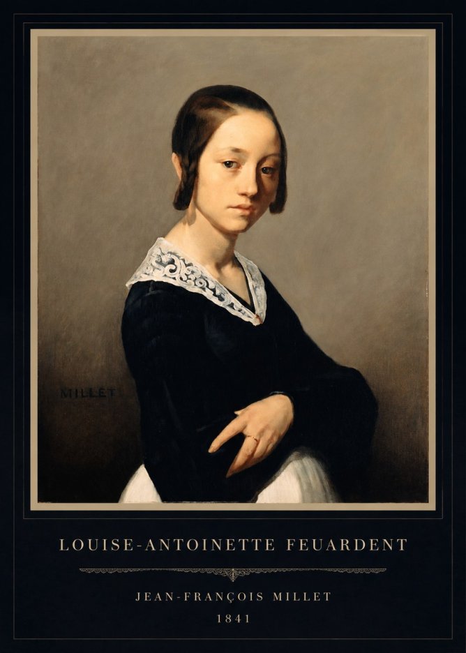 Jean-François Millet Louise-antoinette Feuardent No4 - Affiche
