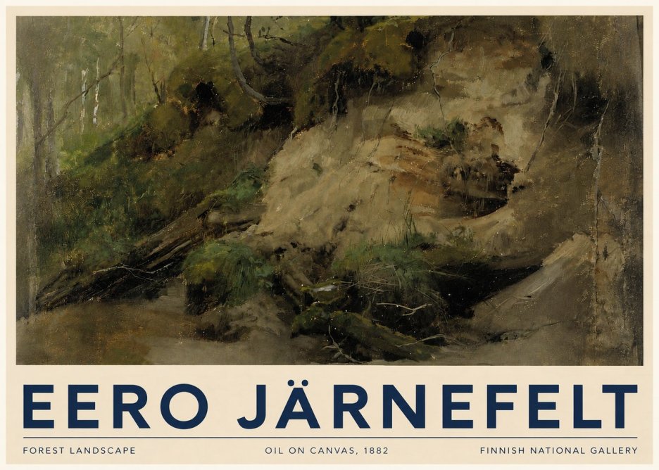Eero Järnefelt Forest Landscape I No5 - Affiche