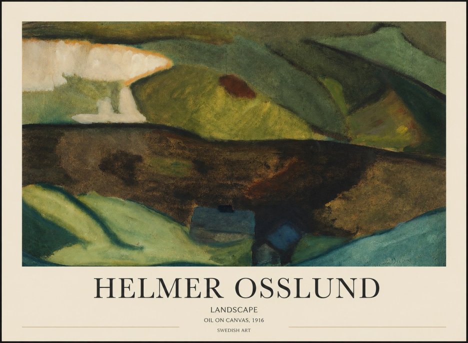 Helmer Osslund Landscape No1 - Affiche