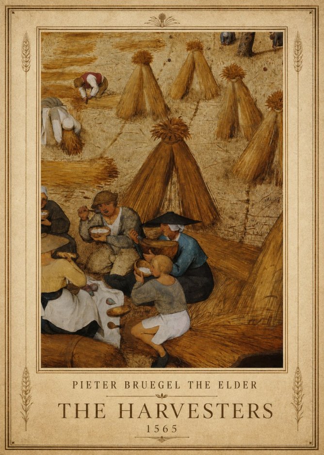Pieter Bruegel The Harvesters I No1 - Affiche