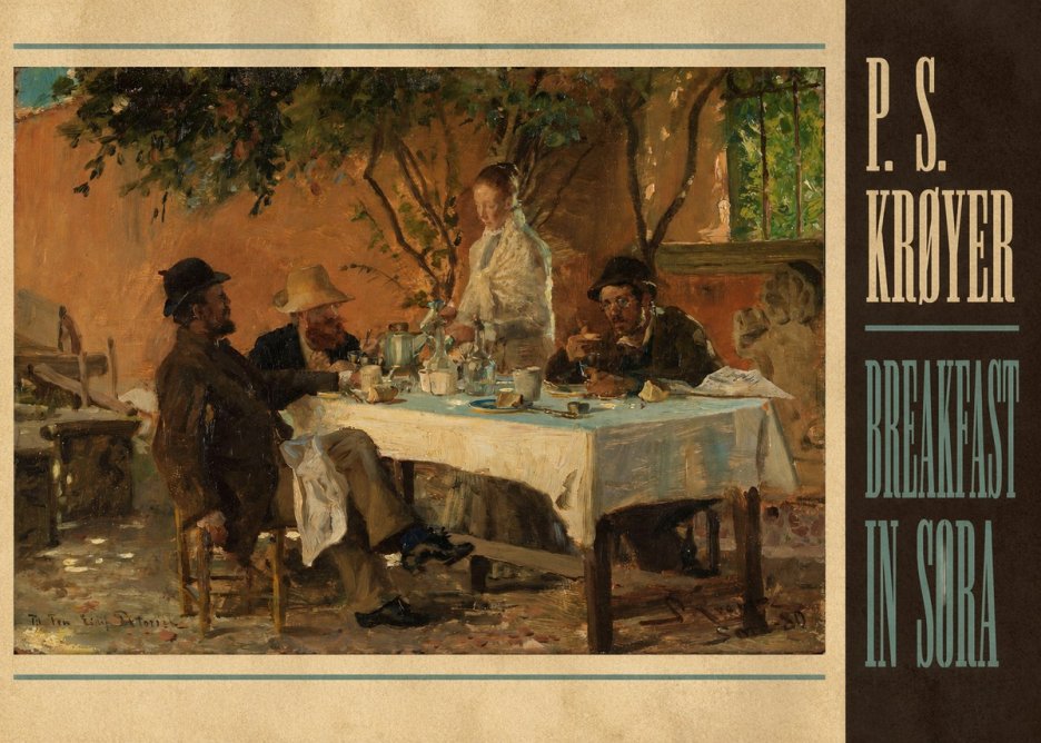 P.S. Krøyer Breakfast in Sora No4 - Affiche