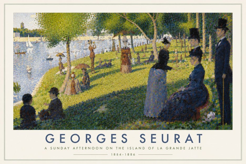 Seurat A Sunday Afternoon on the Island of La Grande Jatte I No6 - Affiche