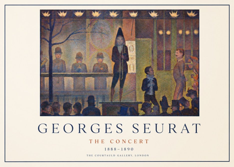 Seurat The Concert No1 - Affiche
