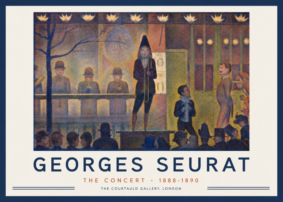 Seurat The Concert No2 - Affiche
