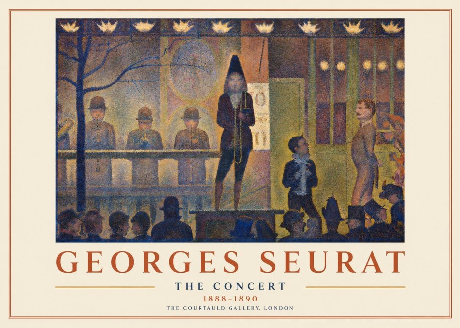 Seurat The Concert No3 - Affiche