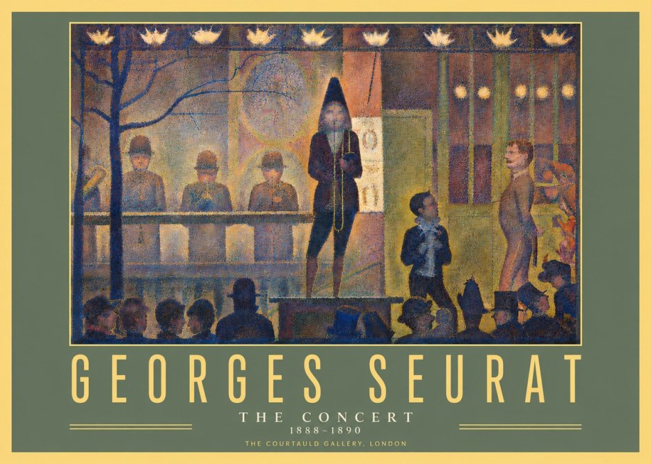 Seurat The Concert No4 - Affiche