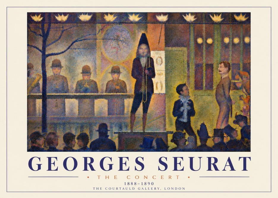 Seurat The Concert No6 - Affiche