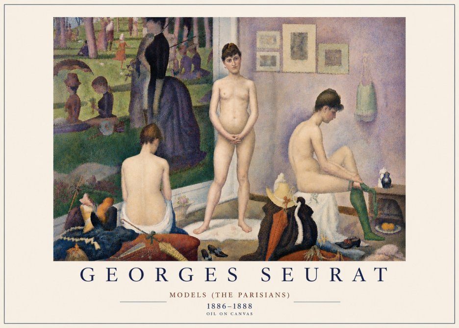 Seurat Models (the Parisians) No6 - Affiche
