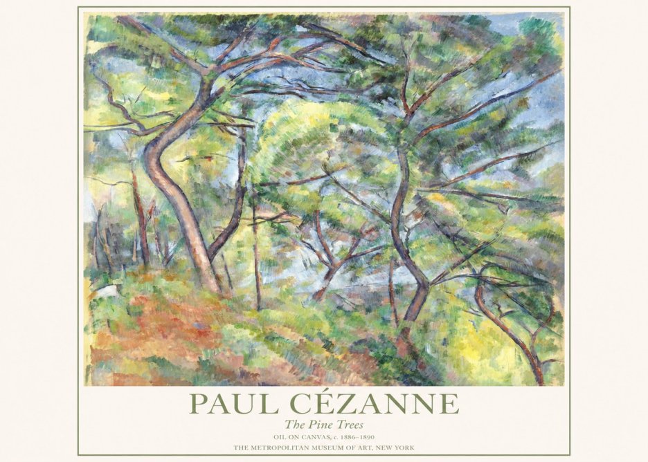 Paul Cézanne The Pine Trees No1 - Affiche