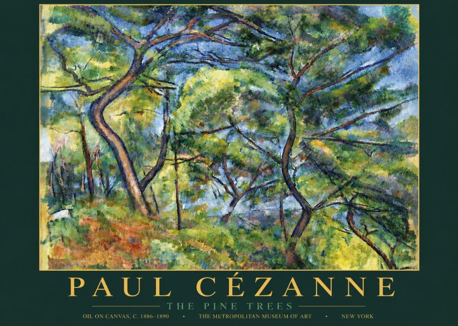 Paul Cézanne The Pine Trees No5 - Affiche