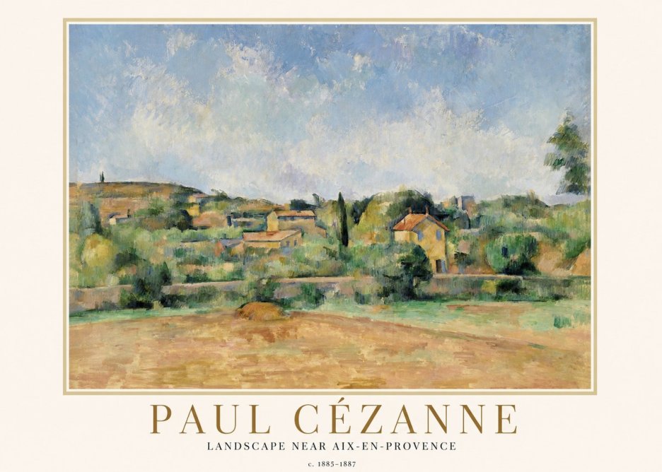 Paul Cézanne Landscape Near Aix-en-provence I No1 - Affiche