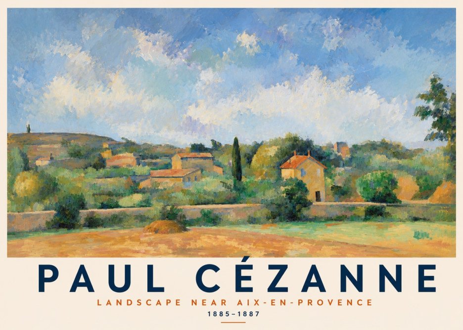 Paul Cézanne Landscape Near Aix-en-provence I No2 - Affiche