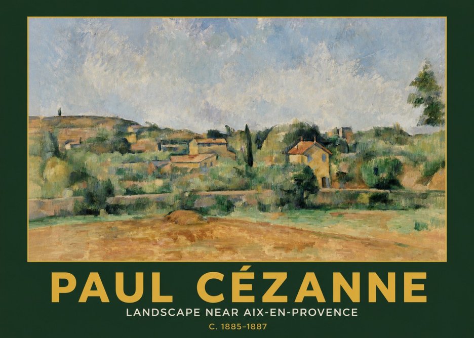 Paul Cézanne Landscape Near Aix-en-provence I No3 - Affiche