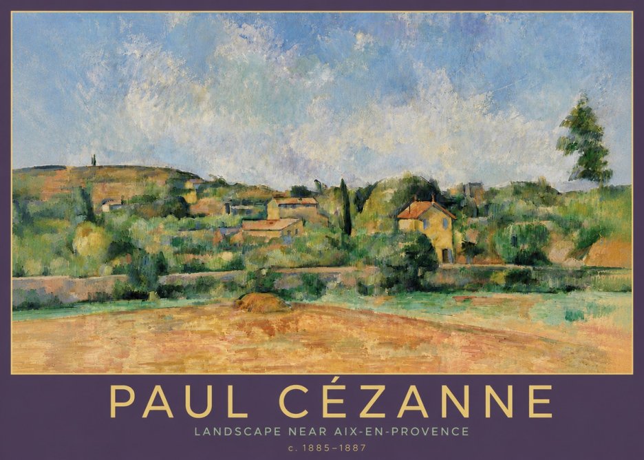 Paul Cézanne Landscape Near Aix-en-provence I No6 - Affiche