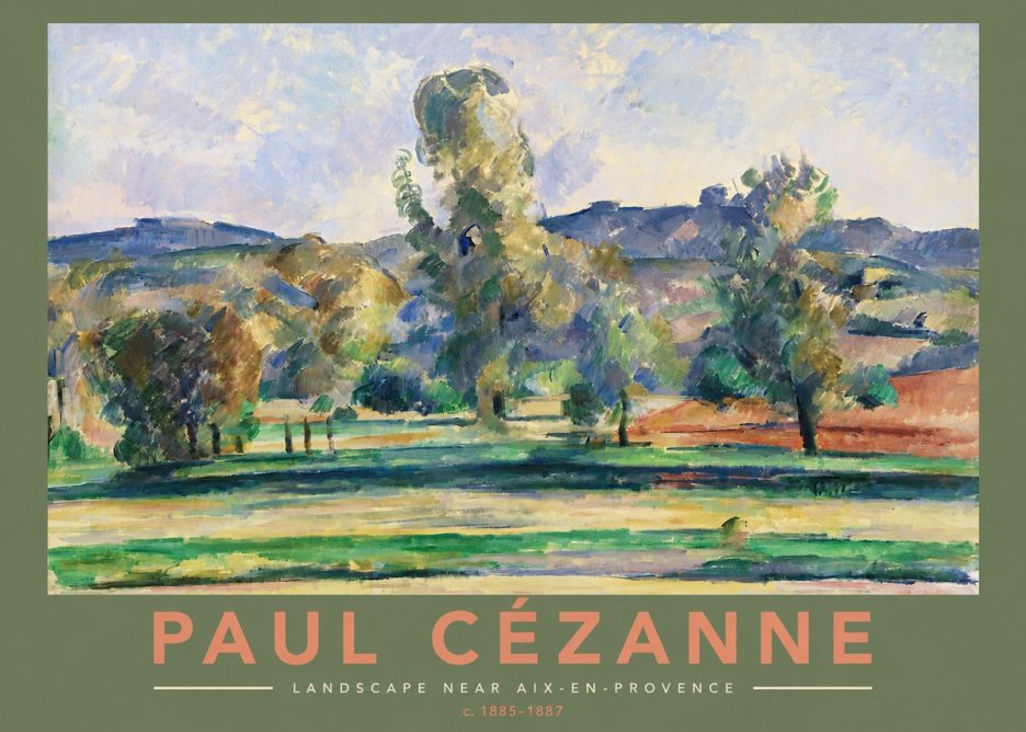Paul Cézanne Landscape Near Aix-en-provence II No2 - Affiche