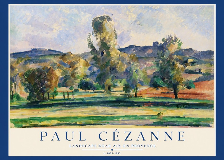 Paul Cézanne Landscape Near Aix-en-provence II No3 - Affiche