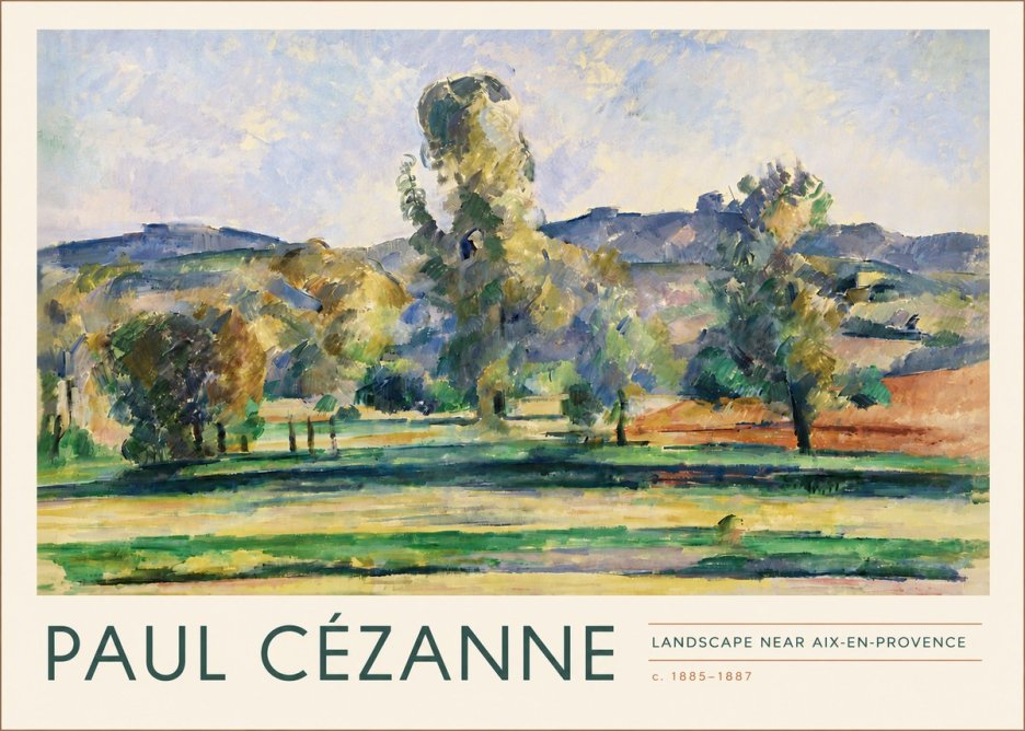 Paul Cézanne Landscape Near Aix-en-provence II No4 - Affiche