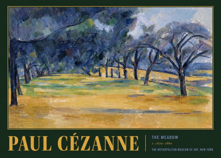 Paul Cézanne The Meadow No6 - Affiche
