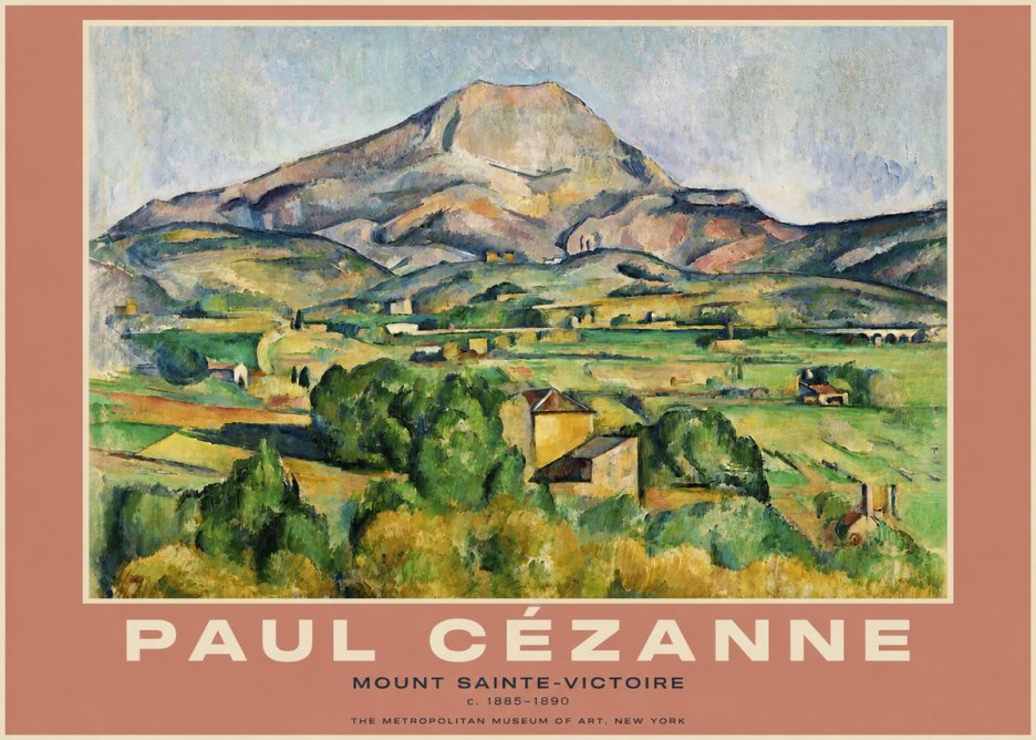 Paul Cézanne Mount Sainte-victoire No4 - Affiche