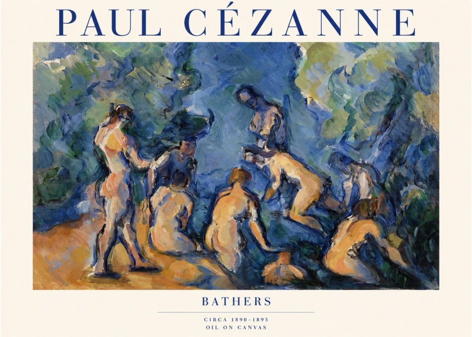 Paul Cézanne Bathers I No1 - Affiche