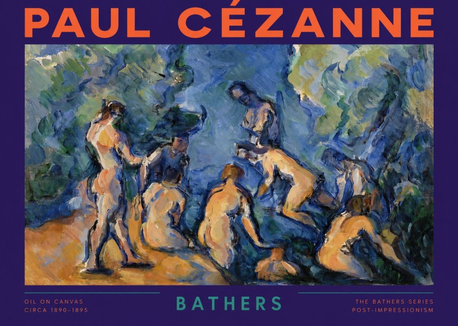 Paul Cézanne Bathers I No2 - Affiche