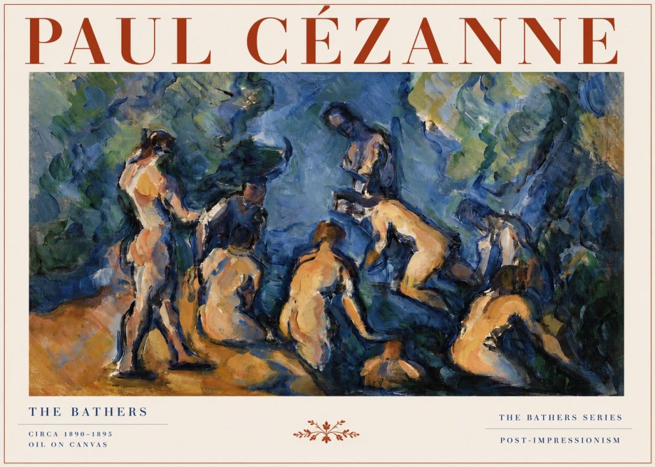 Paul Cézanne Bathers I No4 - Affiche