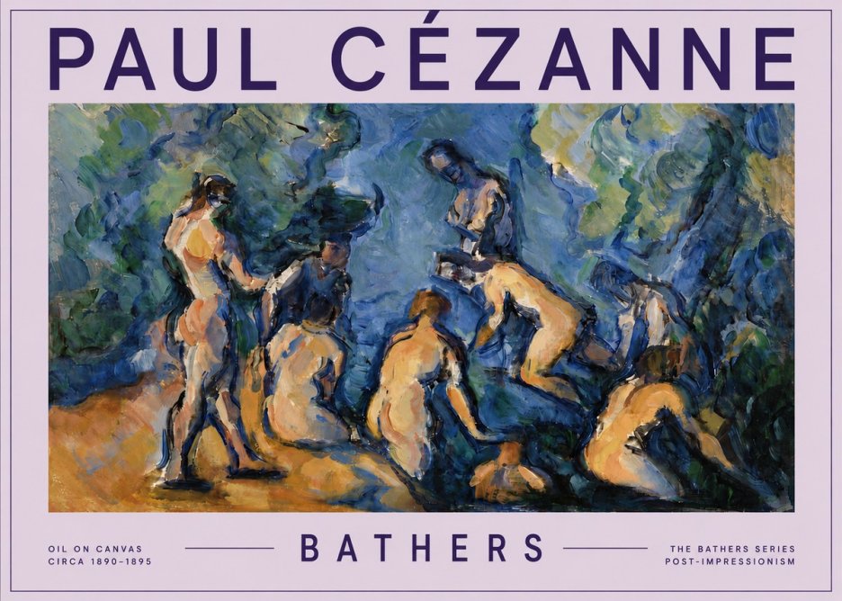 Paul Cézanne Bathers I No5 - Affiche