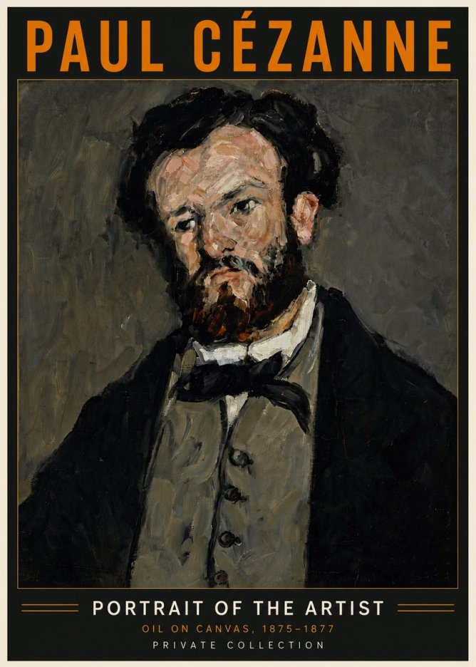 Paul Cézanne Portrait of the Artist I No6 - Affiche