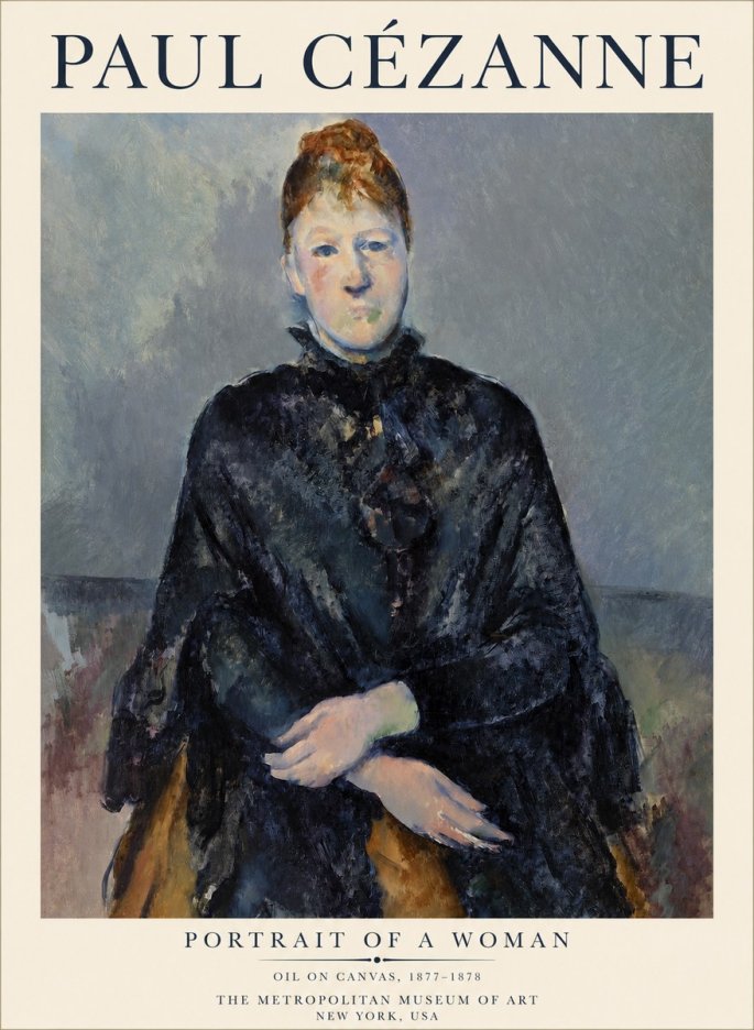 Paul Cézanne Portrait of a Woman I No1 - Affiche