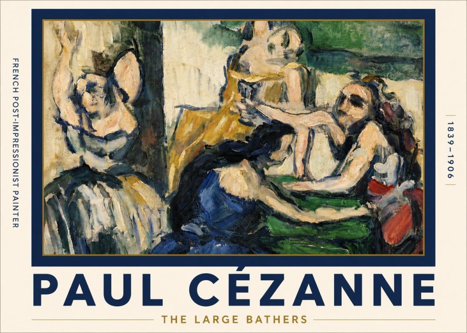 Paul Cézanne The Large Bathers II No5 - Affiche