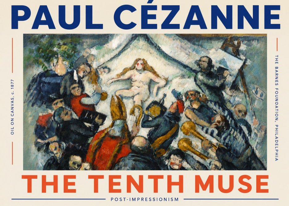 Paul Cézanne The Tenth Muse No5 - Affiche