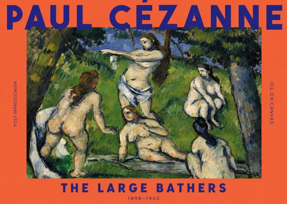 Paul Cézanne The Large Bathers III No2 - Affiche