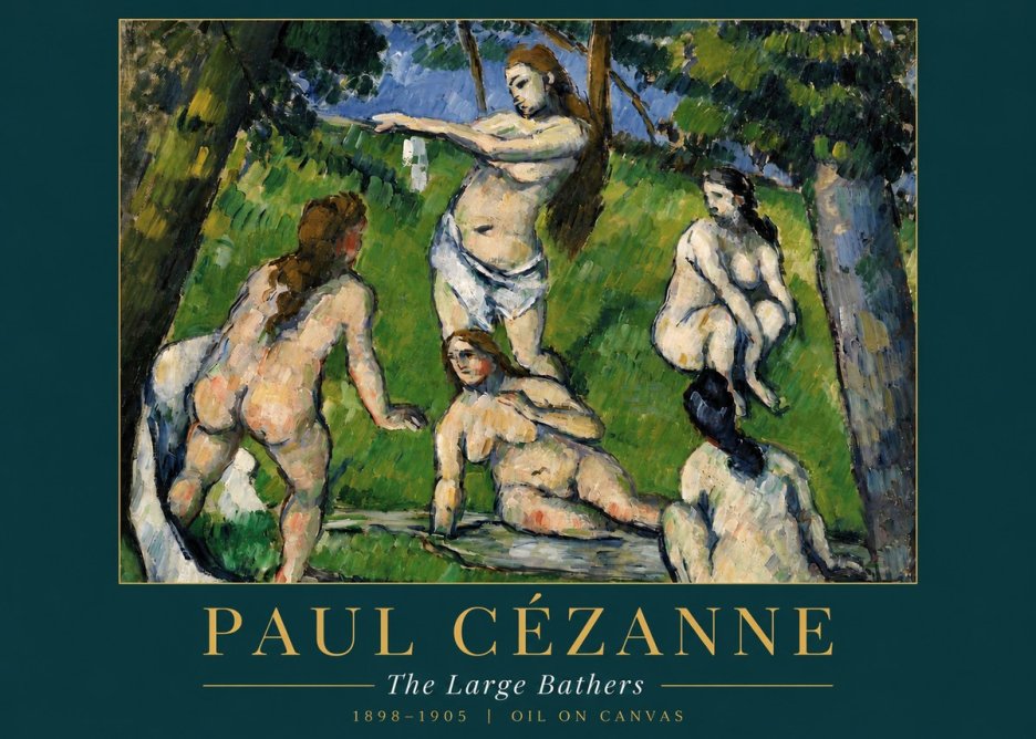 Paul Cézanne The Large Bathers III No3 - Affiche