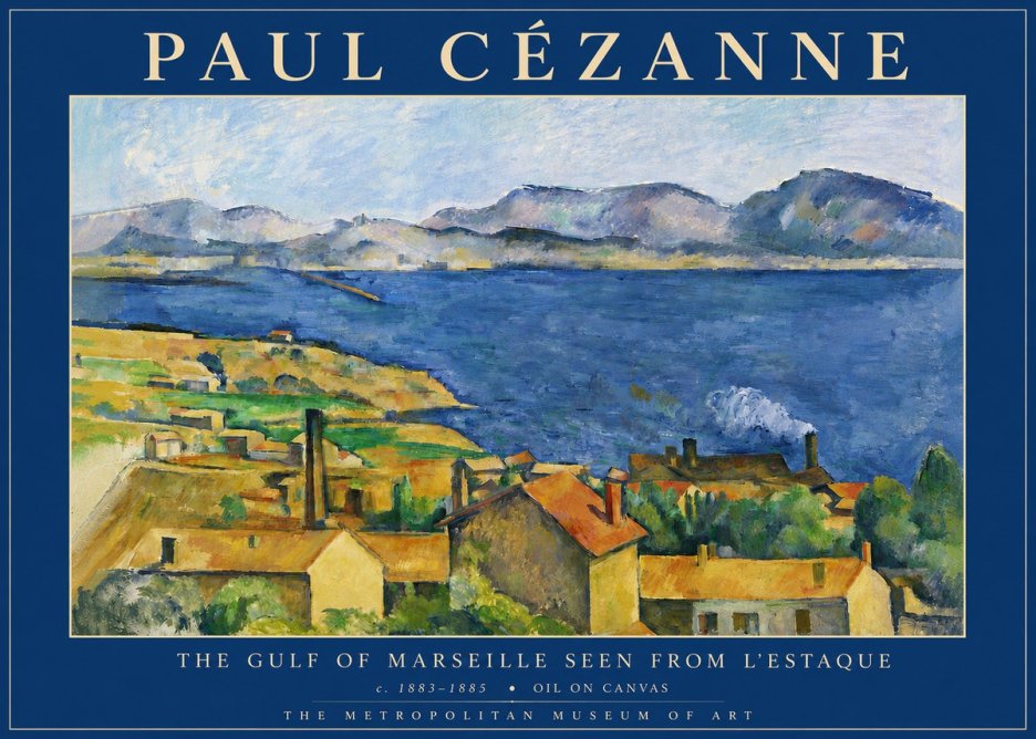 Paul Cézanne The Gulf of Marseille Seen from L'estaque No4 - Affiche