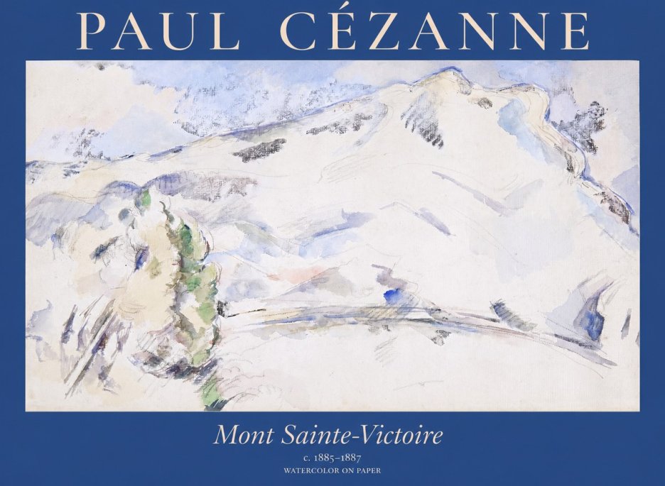 Paul Cézanne Mont Sainte-victoire No1 - Affiche