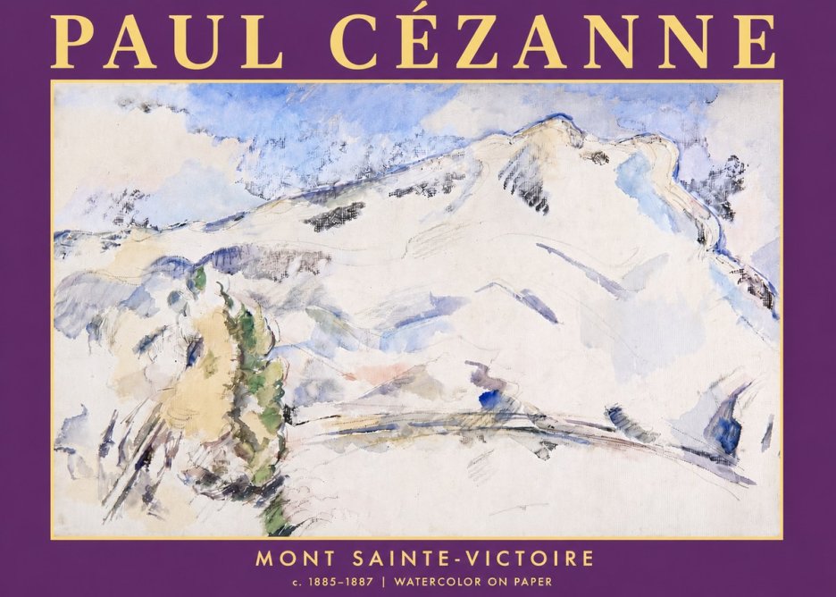 Paul Cézanne Mont Sainte-victoire No5 - Affiche