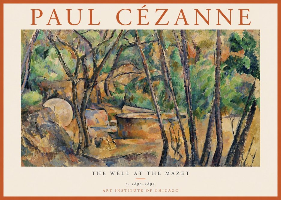 Paul Cézanne The Well at the Mazet No3 - Affiche