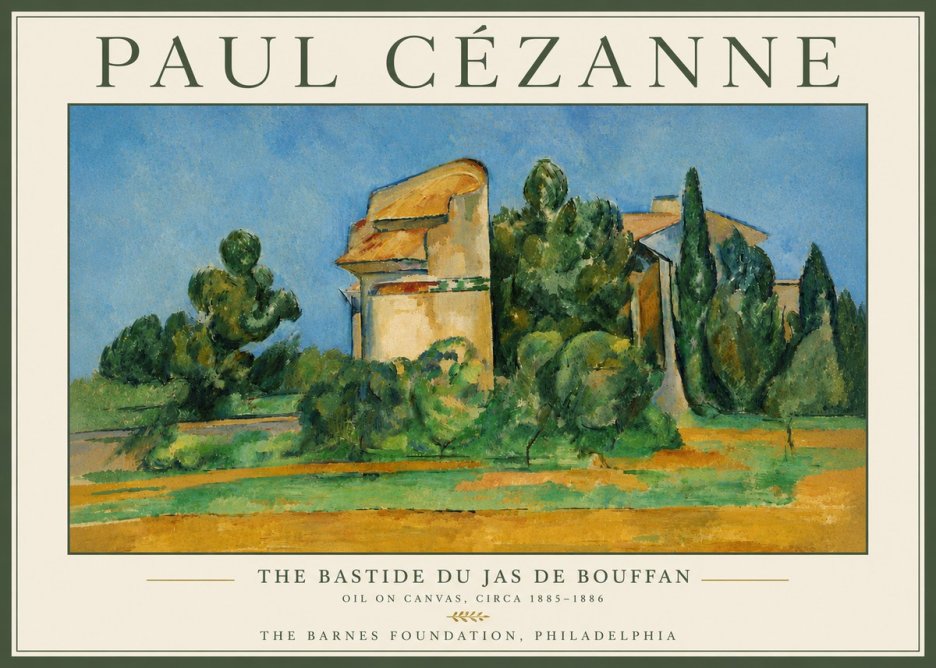 Paul Cézanne The Bastide Du Jas De Bouffan No6 - Affiche