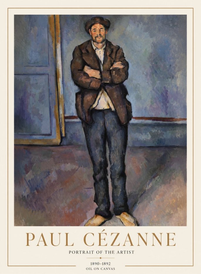 Paul Cézanne Portrait of the Artist II No1 - Affiche